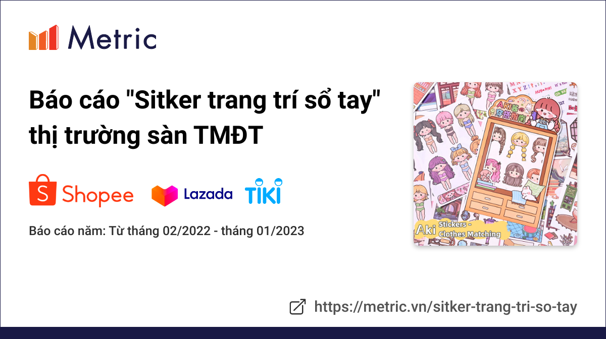 sticker trang trí sổ tay