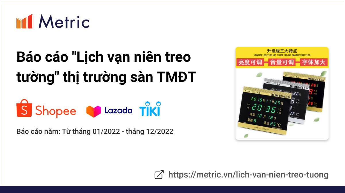 đồng hồ điện tử lịch âm dương treo tường