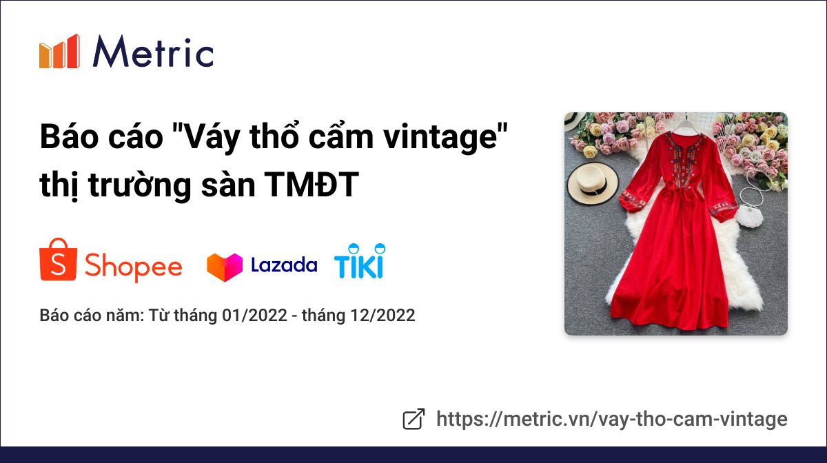 Đầm Ren Thổ Cẩm Vintage Hà Nội