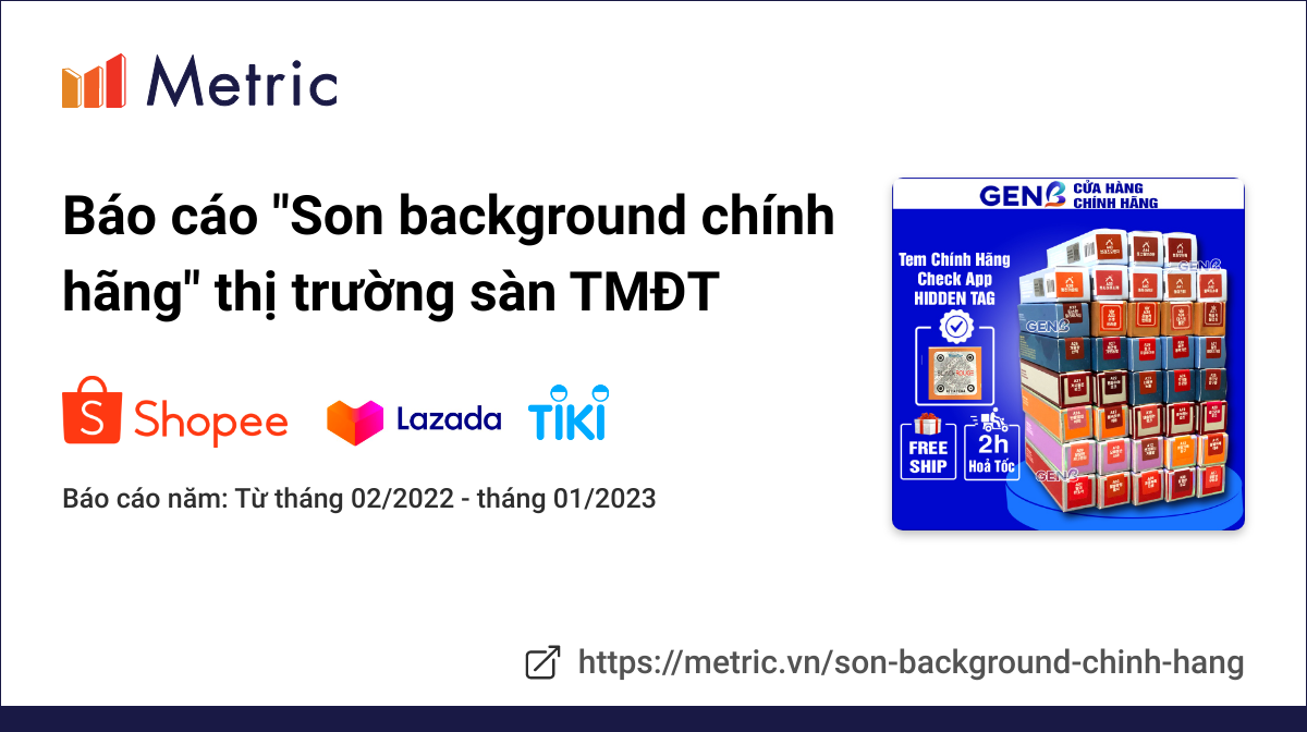 Báo cáo thị trường Son background chính hãng dành cho doanh nghiệp - Cập  nhật tháng 02/2023