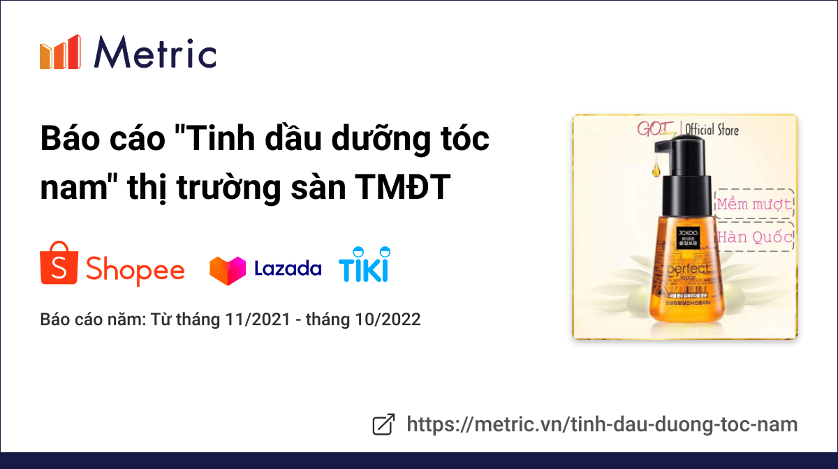 Báo cáo thị trường Tinh dầu dưỡng tóc nam dành cho doanh nghiệp - Cập nhật  tháng 01/2023